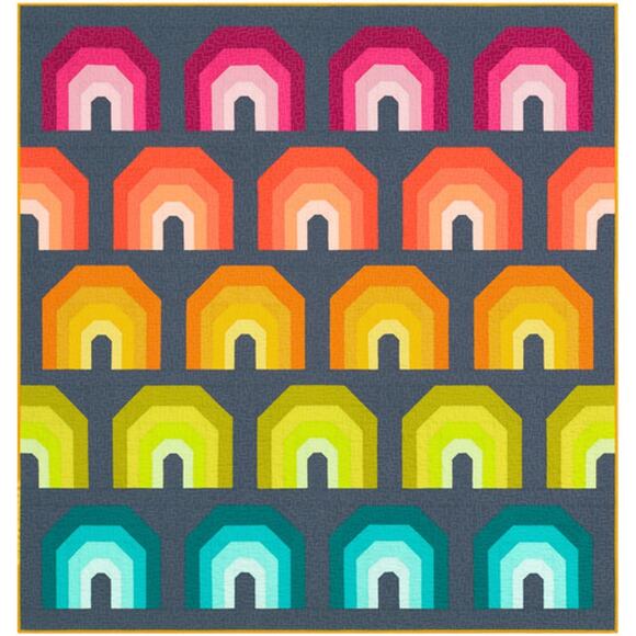 Polychromatic Quilt Kit by Elizabeth Hartman for Robert Kaufman - Picture 1 of 2